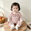 Enterizo para Bebé Otoño Ropa de Algodón Puro Cuatro Estaciones Manga Larga Recién Nacido Niños y Niñas Atuendo de Principios de Otoño