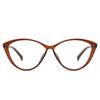 7212 Explosiones estilo europeo y americano Ojo de gato Montura de gafas de luz azul para mujer tendencia sin maquillaje Rojo neto TR montura de gafas de luz plana al por mayor