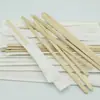 500 Piezas por Paquete, Palillos para Café, Envueltos Individualmente en Papel, Palillos de Madera Desechables para Bebidas, Sin Astillas de Madera