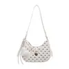 Bolso de Hombro Individual de Moda con Lunares de Nicho Estilo Coreano Bolso de Axila con Lazo Estilo Coreano Bolso de Mano Versátil Elegante para Mujer Bolso de Hombro
