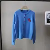 Outono/Inverno 2025 Novo Estilo Coreano Acessórios de Cavalinho Cor Color Block Emagrecedor Versátil Suéter Cardigan para Mulheres 5741