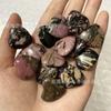 Joyería de comercio exterior adornos de cristal natural piedra con forma de corazón de 20 mm color gema de amor adornos Artesanía de cristal