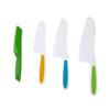 Conjunto de Facas Plásticas em Estoque Brinquedo Infantil Conjunto de Facas para Frutas Educação Infantil para o Jardim de Infância Corte de Vegetais Faca Serrilhada de PP Conjunto de Três Peças