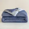 Colcha Suave de Terciopelo Nube Doble Cara Fresca y Sencilla para Dos, Colcha Engrosada de Invierno, Colcha Cálida de Primavera y Otoño, Lavable a Máquina, No Necesita Funda