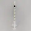 Venta al por mayor comercio exterior 1-60ml jeringa recta con tapón con tapa blanca y negra almacenamiento de jeringa sub-envasado de líquidos