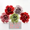 Flores de cerámica caladas a mano con esmalte de color a alta temperatura de Jingdezhen, decoraciones de flores de rosa, loto y peonía puramente hechas a mano