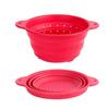 Cesta de Drenagem de Silicone Amazon Coador Dobrável de Aço Inoxidável Cesta de Vegetais para Pia de Cozinha Cesta de Frutas Doméstica Retrátil