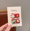 Nova Presilha de Cabelo de Natal Homem de Gengibre Alce Presilha Lateral Coração de Menina Presilha para Franja para Crianças Presente de Natal Acessórios de Cabelo