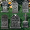 Placa Popular de Halloween Transfronteiriça, Placa Decorativa de Halloween em Forma de Lápide para Jardim Externo e Quintal