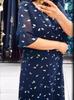 Vestido de gasa con cuello redondo y manga corta con estampado de talla grande elegante para mujer de comercio exterior europeo y americano 2024