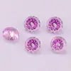 Yongjia Gems 6mm Chapado en Color Redondo Degradado Corte Araña de Fuego Circonita Piedra Suelta Joyería DIY Arte de Uñas Joyería Wholesale