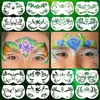 Plantilla para Pintura Facial Infantil Plantilla Hueca Marca de Agua Cosplay Plantilla DIY Adecuada para Pintura Facial, Maquillaje de Escenario para el Rincón del Ojo