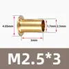 Ojal de Cobre M0.9-M6 Remaches de Cobre Puro Remaches Huecos Hebilla Hueca Piezas de Cobre Hardware Resistente al Desgaste y a la Corrosión Venta al por Mayor