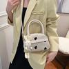 Bolso Cuadrado Pequeño de Mano de Moda de Gama Alta para Mujer Verano 2024 Bolso de Hombro Casual Estilo Coreano Mochila Cruzada Linda