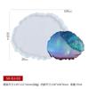 Molde para Portavasos de Flores Secas Sanxin Goteo de Pegamento DIY Creativo Flores Secas Hecho a Mano Superficie Brillante Tipo Espejo Goteo de Pegamento Molde de Silicona Cristal