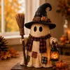 Producto nuevo transfronterizo Decoraciones de Monstruo de Madera Linterna de monstruo de Halloween Artesanías decorativas