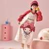 Camisola de Flanela para Meninas Outono e Inverno, Camisola Familiar para Crianças, Pijama Espesso e Longo, Roupas de Casa para Bebês e Crianças