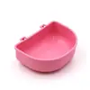 Comedero colgante para jaula de mascotas, universal para perros y gatos, dispensador de agua y comida desmontable, portátil, hecho de plástico de grado alimenticio, cuenco para gatos