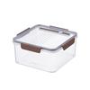 Cajón rectangular de plástico grueso para alimentos, para cocina, microondas, refrigerado, con tapa, comercial, sellado, caja de almacenamiento pequeña de cuatro botones