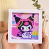 Enfeites de Pintura de Diamante, Adesivos de Desenho Animado DIY Fofos Feitos à Mão, Porta-Retratos de Acrílico, Pinturas Decorativas, Decorações para Quarto e Sala de Estar no Atacado