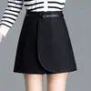 Diseño Elegante y Sencillo, Pantalones Cortos de Cintura Alta Estilizadores de Piernas A para Mujer, Novedad Elegantes Versátiles de Pierna Ancha Primavera 2026