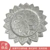 Comércio Exterior Plástico Prato Decorativo Prato de Base Estilo Europeu Palácio Retrô Em relevo Galvanizado Artesanato Prato Banquete Prato de Frutas