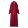 Comércio Exterior 2026 Chegada da Primavera Estilo Europeu e Americano Moda Feminina Temperamento Fashionável Elegante Cor Sólida Manga Longa Conjunto Longo de Cardigã