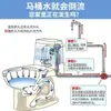 Válvula Check Antirretorno para Inodoro Válvula Check Unidireccional de 4 Puntos para Baño Válvula Antirretorno de Agua de Inodoro