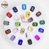 Fábrica atacado retangular octogonal broca pontiagudo cristal de cristal colar acessórios DIY celular caso vara broca acessórios