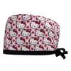 Gorro Quirúrgico Estampado de Algodón Ajustable Bolsa para Cabello Largo de Mujer Gorro Dentista Clínica Dental Gorro Esmerilado Comercio Exterior para Hombres