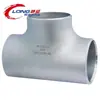 Tee de Acero Inoxidable al por Mayor 304 Sin Costura Pared Gruesa Tee Diámetro Grande Soldadura a Tope Acero al Carbono Estampado Diámetro Igual Tee Soldada