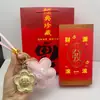 Chaveiro de Ouro Puro 999 Pingente de Bolsa Trânsito Dirigindo Transmissão ao Vivo Presente Fonte Atacadista Fabricante Envio Direto