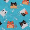 Tela de algodón y lino de dibujos animados hecha a mano almohada DIY sofá algodón poliéster tela estampada tela para cortinas algodón poliéster lienzo estampado lote