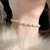 Pulsera con Cierre Súper Brillante de Zirconia de Color Ovalada, Diseño de Nicho de Lujo Ligero, Sensación de Alta Gama, Joyería Versátil y Exquisita