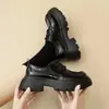 Zapatos Pequeños de Cuero con Suela Gruesa Estilo Británico para Mujer, Mocasines Versátiles, Nuevo Estilo Verano 2024, Zapatos Mary Jane de Suela Suave
