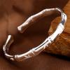 Deseo oferta especial versátil de moda pulsera de bambú plateada pulsera de bambú simple brillante japonesa y coreana