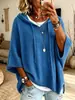 Moda feminina europeia e americana 2026 Amazon site independente novo suéter moletom de malha com capuz e cordão casaco folgado