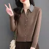 Suéter feminino de inverno espesso com gola alta, estilo descontraído e casual, perfeito para um look festivo de Natal, top vermelho
