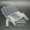 Caixa de Strass para Nail Art, Caixa Vazia com Tampa Individual, Caixa Transparente de Armazenamento de Joias com 28 Compartimentos, Recipiente de Armazenamento 829-1 Compartimento