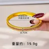 Popular Pulseira Geométrica Dourada Vietnamita com Zircônia Inlaid Conjunto de Anel Anel Colar Decoração Venda Direta