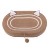 Rascador de sisal para gatos, nido para gatos, integrado, resistente a los arañazos, no se quita fácilmente, con forma redonda, no está mal, suministros para gatos