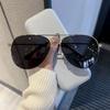 Gafas de Sol de Aviador, Protección Solar, Protección UV, Gafas de Sol de Alta Gama para Conducir, Montura Doble Puente Sapo Visera Solar