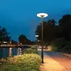 Luces solares LED para jardín, luces de calle para exteriores, luces para parques comunitarios y paisajes escénicos, luces de poste alto para jardines de villas rurales