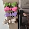 Candy Color Sweet Bow Hairpin Elegant Bangs Broken Hairpin Hairpin Girls' Heart Side Clip Novos acessórios para cabelo