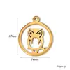 Gato, Perro, Elefante Animal DIY Accesorios para Joyería Acero Inoxidable Pulido Pendientes de Moda Collar Pulsera Colgante