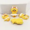 Resina Brilhante de Desenho Animado Pato Amarelo Feio Material DIY Cola Cremosa Ímã de Geladeira Capa de Celular Material para Adereço de Cabeça Grampo de Cabelo