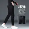 2026 Nuevos Jeans Skinny Ajustados Negros Elásticos Cortos Pantalones de Hombre Verano Estilo Delgado Moderno Diseño Antibacteriano