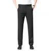 Moda Otoño 2025 Nueva Tendencia para Hombre Pantalones Largos Casuales Elásticos en Cuatro Direcciones Holgados Rectos Pantalones de Traje