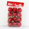Bola de Navidad de dragón y tigre al por mayor transfronteriza 3 cm Bola colgante para decoración de árbol de Navidad bola brillante mate con purpurina Día de Año Nuevo
