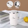 Acero Inoxidable 304 Simple Taza de Coche Gran Capacidad Taza de Café Portátil Taza con Separador de Té Taza de Oficina
